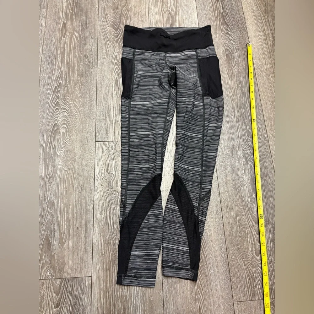 lululemon athletica Women's Heathered Leggings - Black and Gray